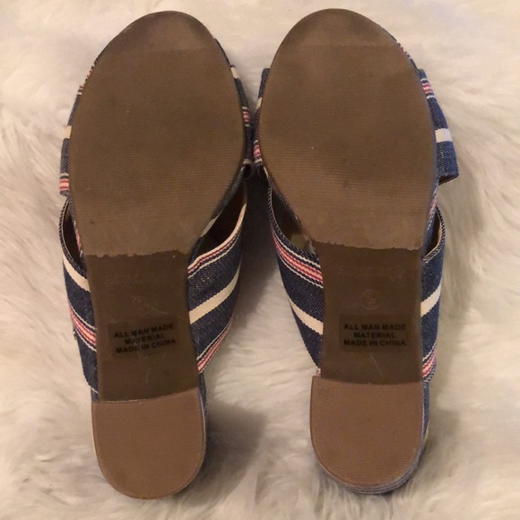 Hot Kiss “Gloria” Denim Fabric Slide Sandals - Picture 6 of 6